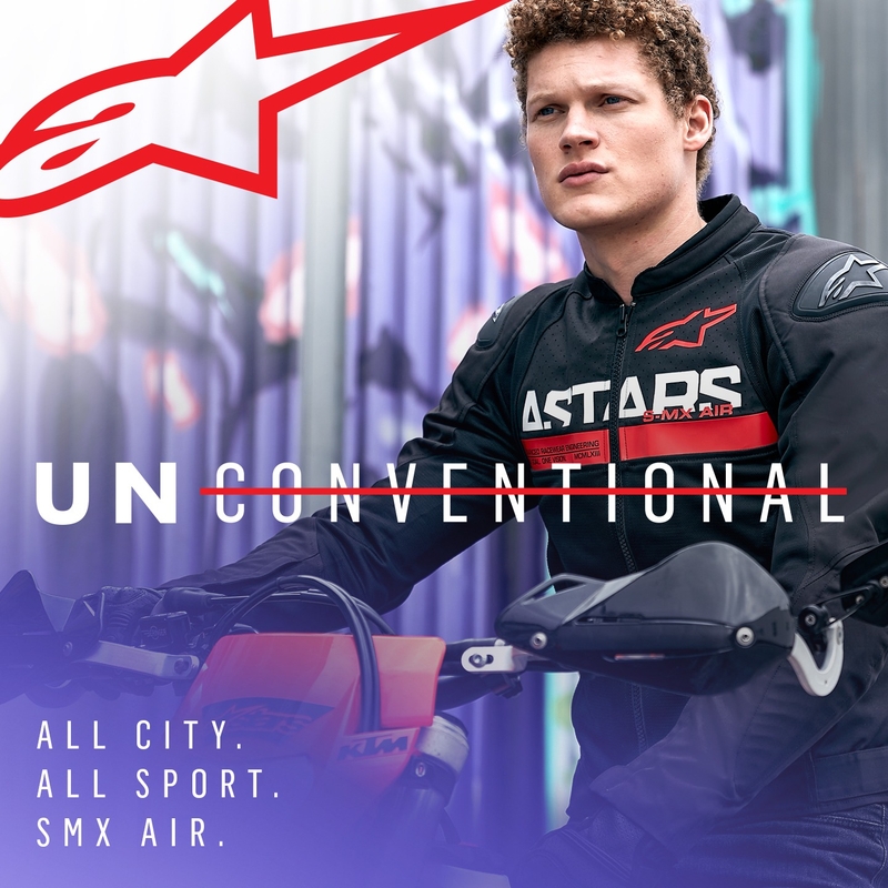 Kurtka motocyklowa Alpinestars SMX Air w kolorze czarno-fluo-czerwonym