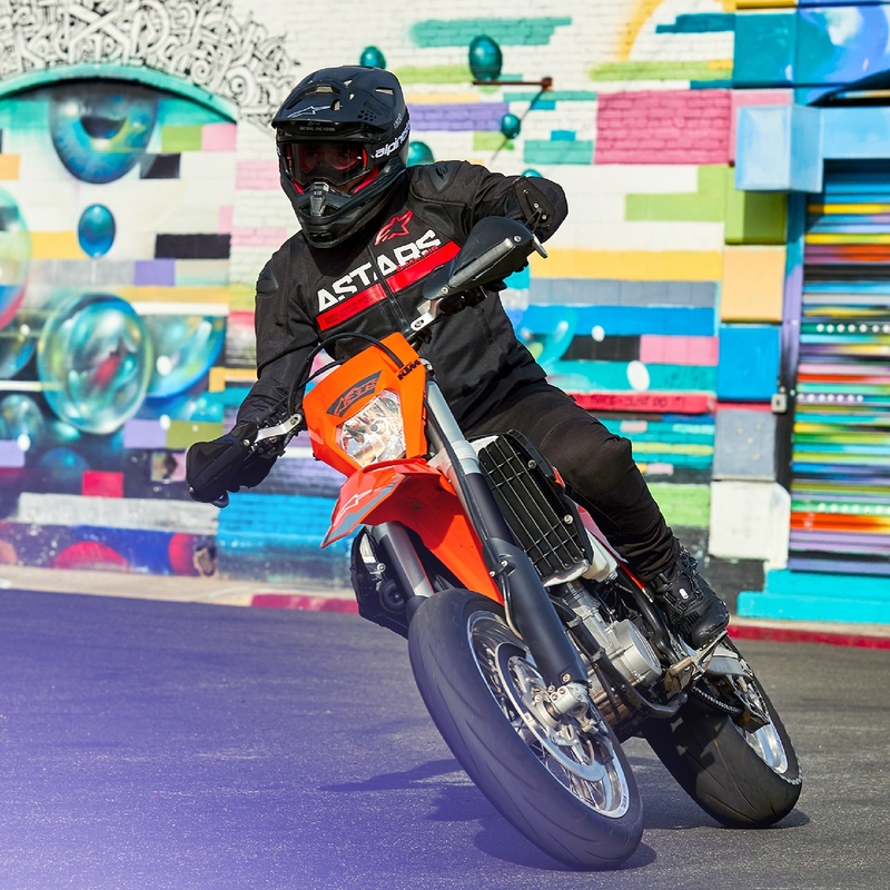 Kurtka motocyklowa Alpinestars SMX Air w kolorze czarno-fluo-czerwonym