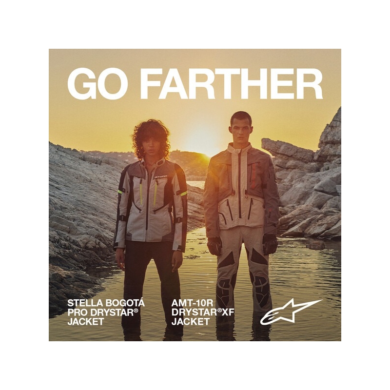 Kurtka motocyklowa Alpinestars AMT-10R Drystar XF piaskowo-czarno-pomarańczowa