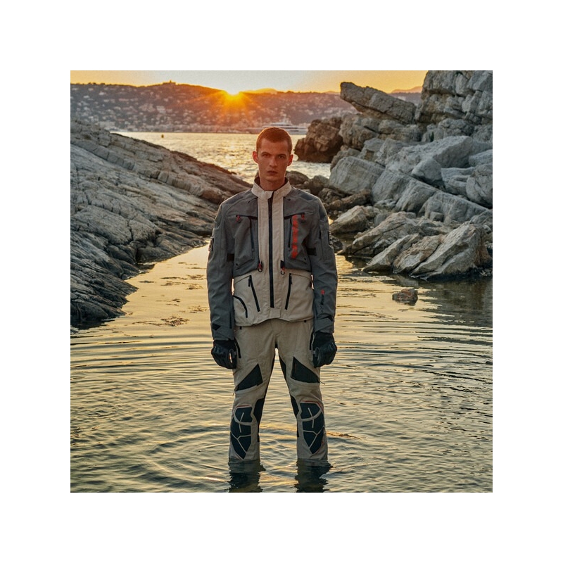 Kurtka motocyklowa Alpinestars AMT-10R Drystar XF piaskowo-czarno-pomarańczowa