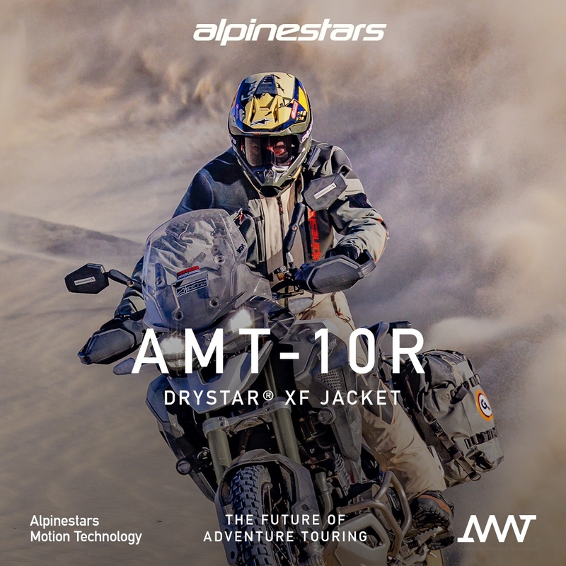 Kurtka motocyklowa Alpinestars AMT-10R Drystar XF piaskowo-czarno-pomarańczowa