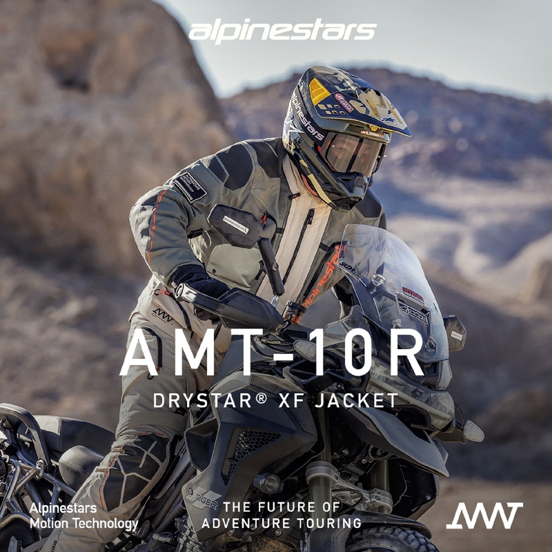 Kurtka motocyklowa Alpinestars AMT-10R Drystar XF piaskowo-czarno-pomarańczowa