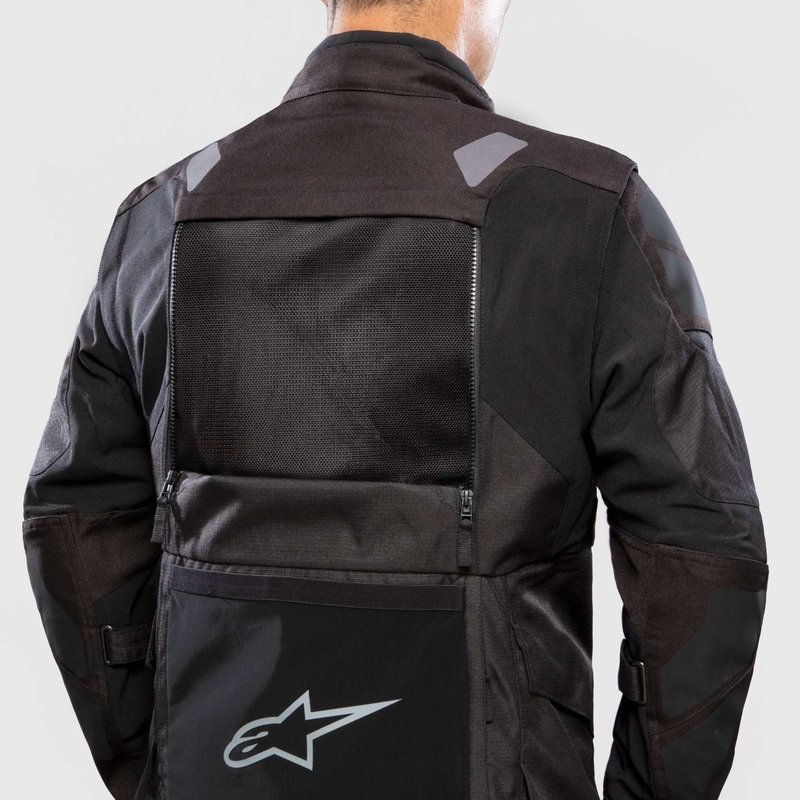 Kurtka motocyklowa Alpinestars Halo Drystar Ciemnoniebiesko-Khaki-Pomarańczowo-Czarna