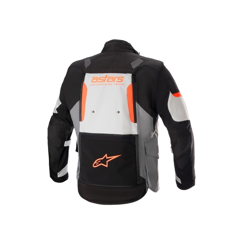 Kurtka motocyklowa Alpinestars Halo Drystar Jasnoszara-Dark Szaro-Czarna-Fluo-Czerwona