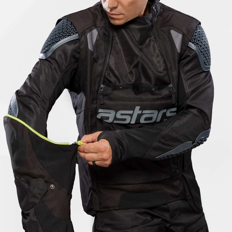 Kurtka motocyklowa Alpinestars Halo Drystar Jasnoszara-Dark Szaro-Czarna-Fluo-Czerwona
