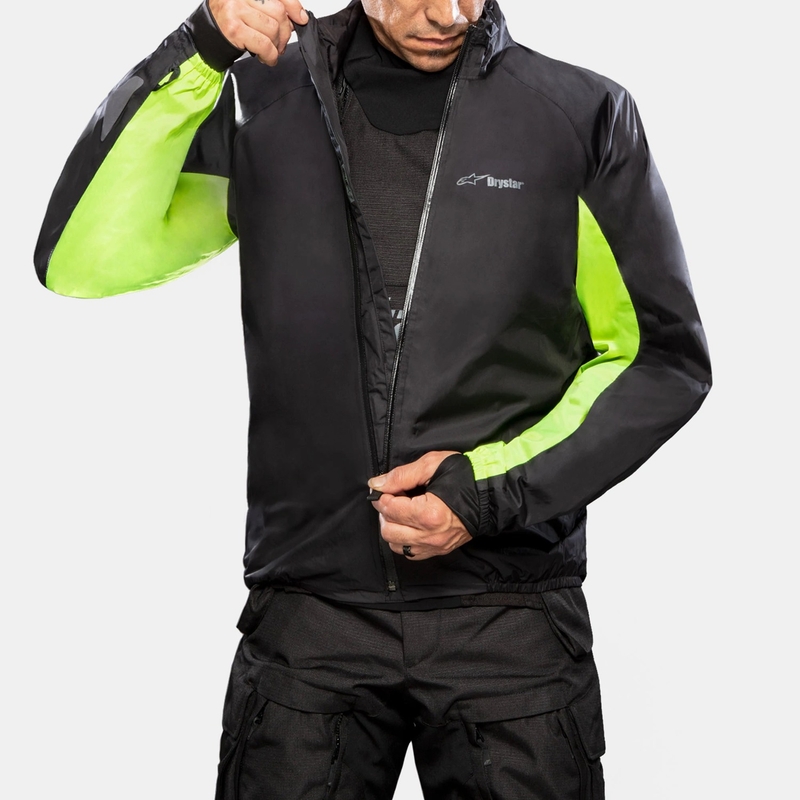 Kurtka motocyklowa Alpinestars Halo Drystar Jasnoszara-Dark Szaro-Czarna-Fluo-Czerwona