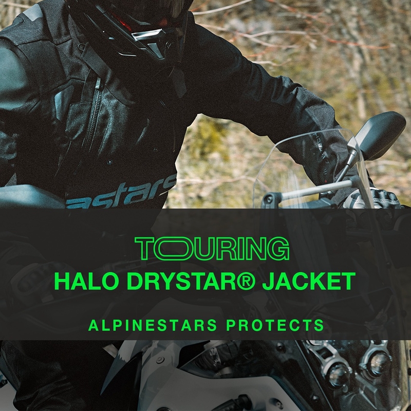 Kurtka motocyklowa Alpinestars Halo Drystar Khaki-Beżowo-Fluo Żółta
