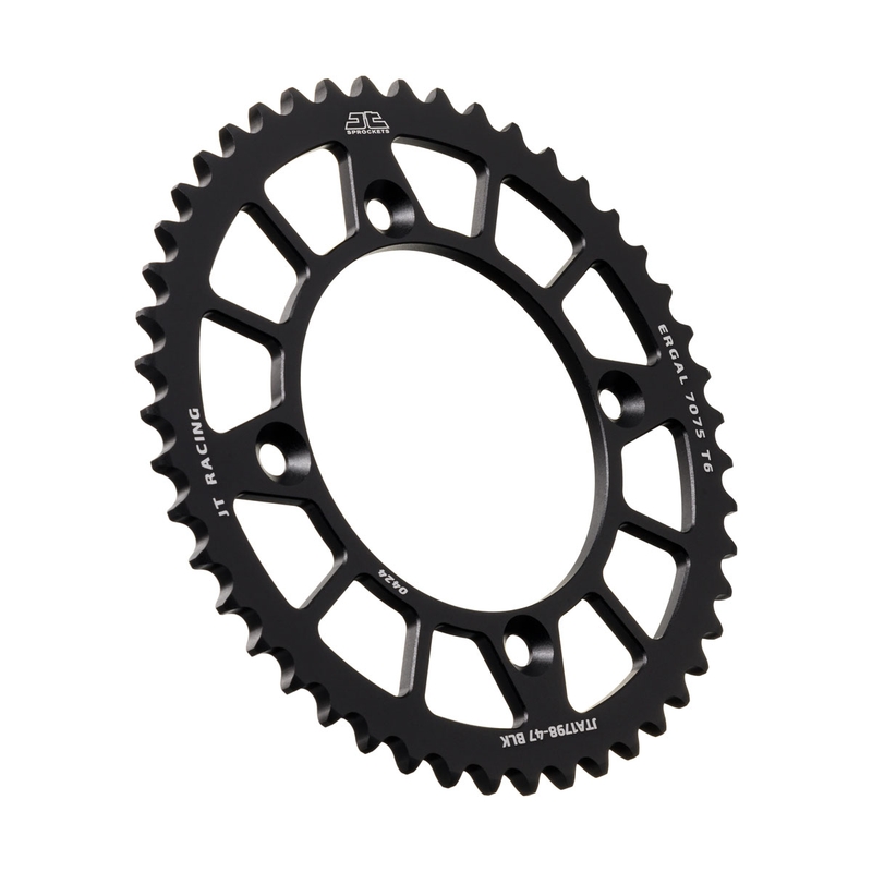 Rear ALU sprocket JT 47)T, nt((420 Black