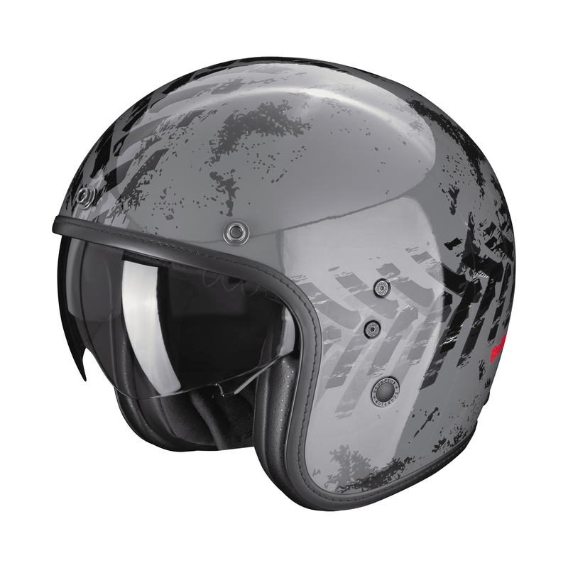 Kask motocyklowy otwarty Scorpion Belfast EVO NEVADA szaro-czarny