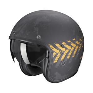 Kask motocyklowy otwarty Scorpion Belfast EVO NEVADA czarno-złoty