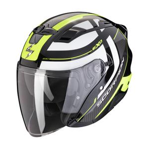 Kask motocyklowy otwarty SCORPION EXO-230 PUL czarno-fluo żółty