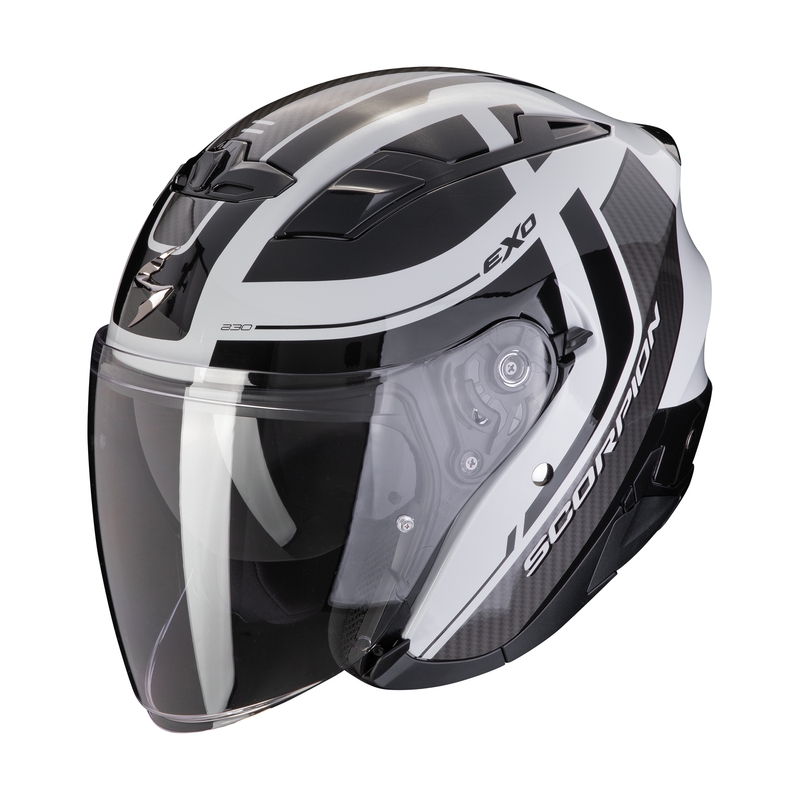 Kask motocyklowy otwarty SCORPION EXO-230 PUL szaro-czarny wyprzedaż