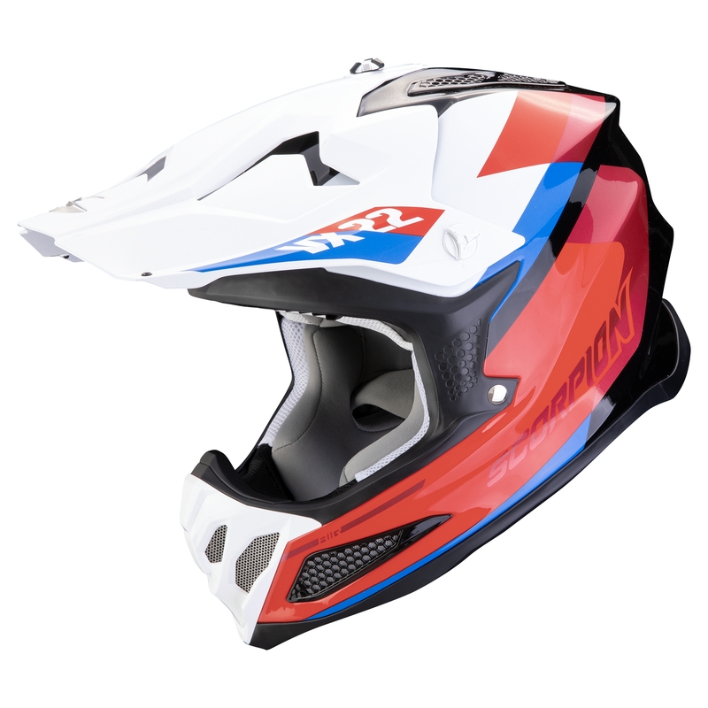 Kask motocrossowy Scorpion VX-22 Air BETA czarno-czerwono-biały