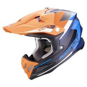 Kask motocrossowy Scorpion VX-22 Air BETA matowy niebiesko-pomarańczowy
