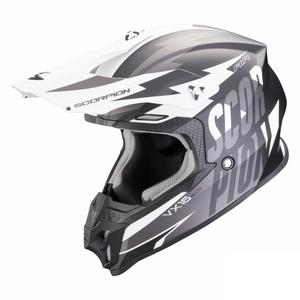 Kask motocrossowy Scorpion VX-16 EVO AIR Slanter matowo-czarno-szary
