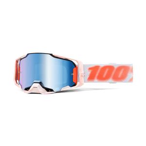 Gogle motocrossowe 100% - USA ARMEGA Tubular niebieska plexi