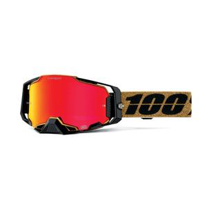 Gogle motocrossowe 100% - USA ARMEGA GLORY - Plexi w kolorze intensywnej czerwieni