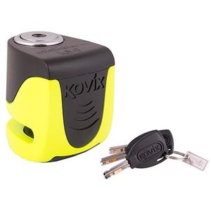Blokada hamulca tarczowego z alarmem KOVIX KS6 fluo żółta