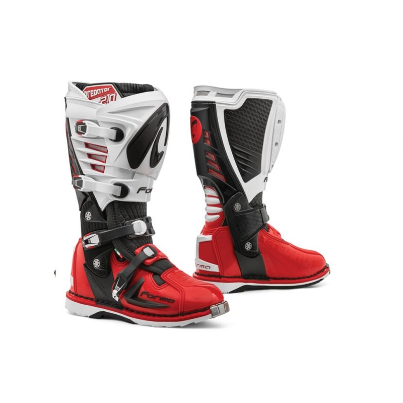Buty motocyklowe Forma Predator 2.0 czarno-biało-czerwone