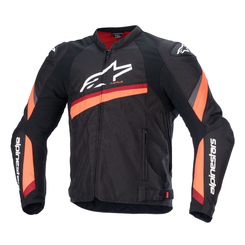 Kurtka motocyklowa Alpinestars T-GP PLUS R 4 w kolorze czarno-fluoczerwonym