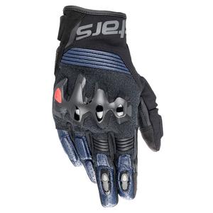Rękawiczki motocyklowe Alpinestars Halo czarno-niebieskie