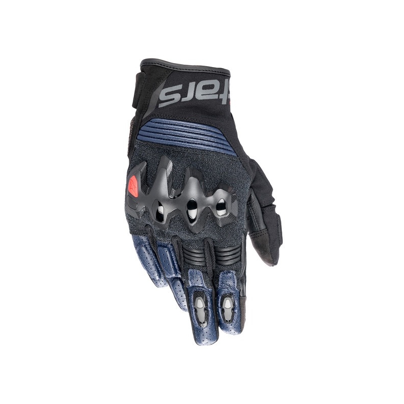 Rękawiczki motocyklowe Alpinestars Halo czarno-niebieskie
