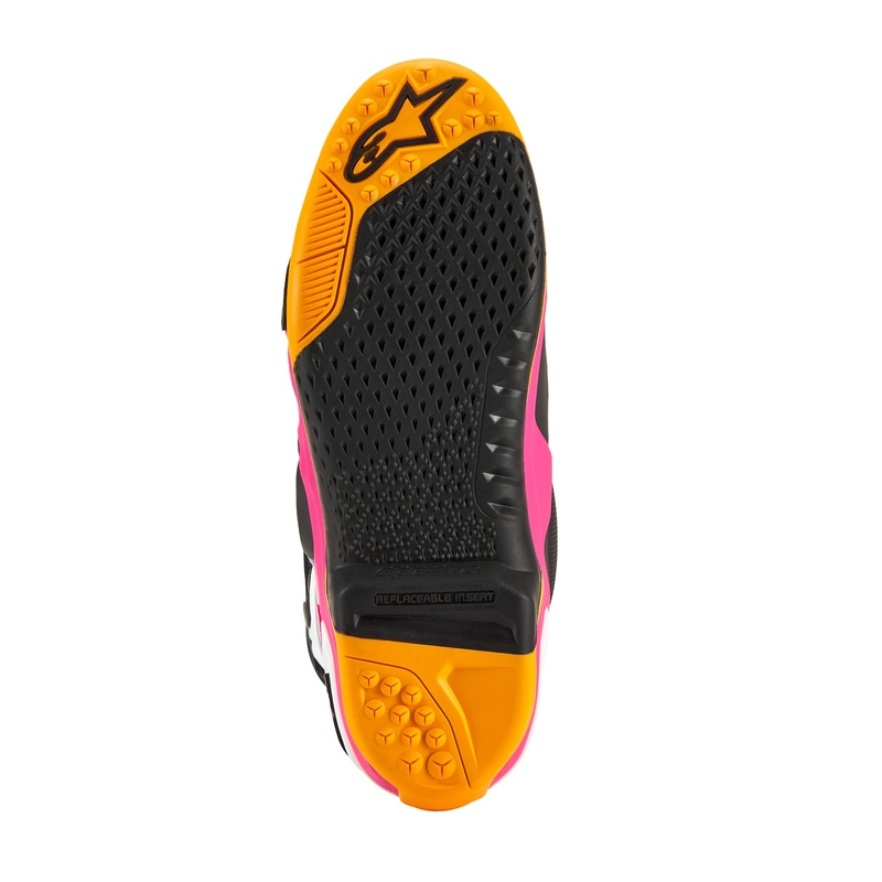 Buty motocyklowe Alpinestars Tech 10 Limited Edition Coast Biało-Granatowo-Różowo-Fluo Żółto-Pomarańczowo-Czarne