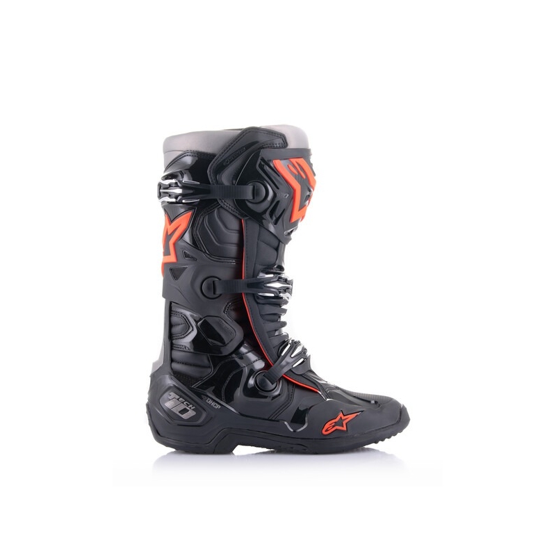 Buty motocyklowe Alpinestars Tech 10 czarno-fluo czerwono-szare