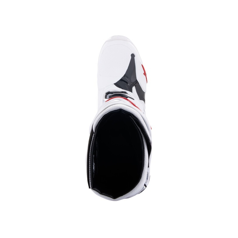 Buty motocyklowe Alpinestars Tech 10 Supervented, perforowane, biało-czerwono-czarne