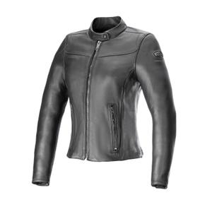 Damska skórzana kurtka motocyklowa Alpinestars Ory w kolorze czarno-czarnym