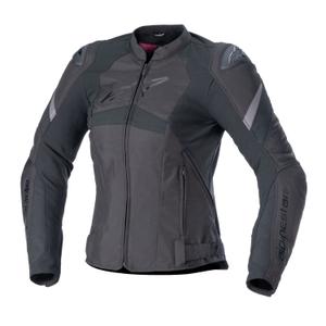 Damska kurtka motocyklowa Alpinestars Stella T-GP PLUS R 4 czarno-fluo-czerwona