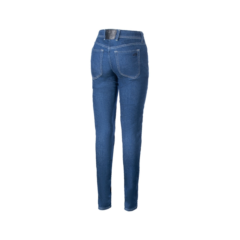Damskie dżinsy motocyklowe Alpinestars Daisy 3 Denim, sprane, niebieskie