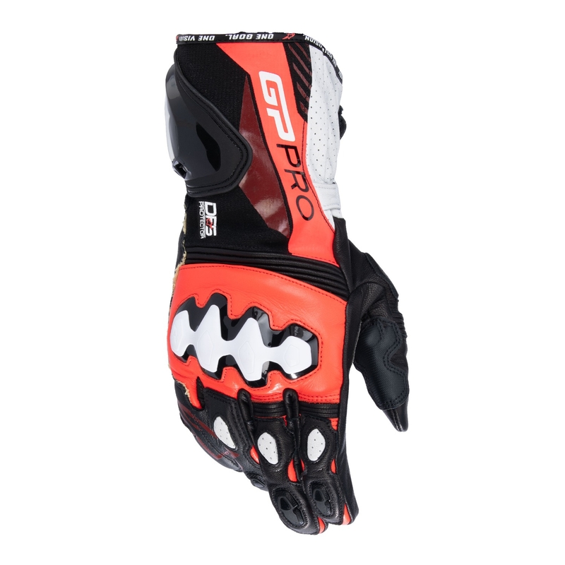 Rękawiczki motocyklowe Alpinestars GP PRO R 4 czarno-fluo czerwono-białe