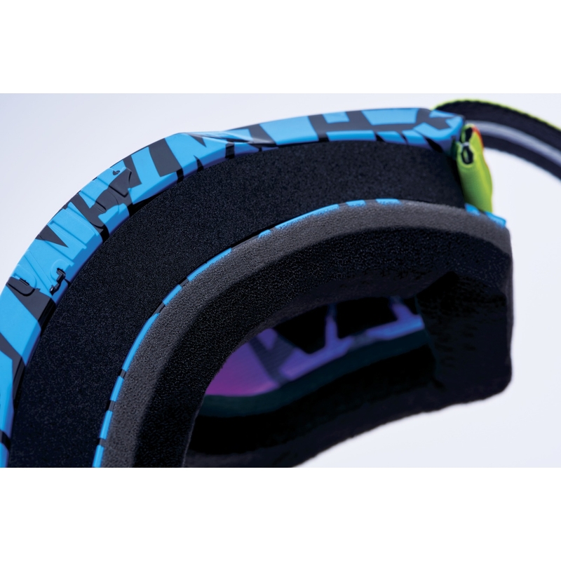 Gogle motocrossowe 100% ACCURI 2 Special UTV/OTG - edycja limitowana Ken Block czerwone z chromowaną pleksi