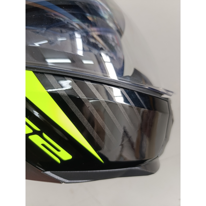 Kask motocyklowy składany LS2 FF902 Scope Skid czarno-fluo żółty - II. jakość