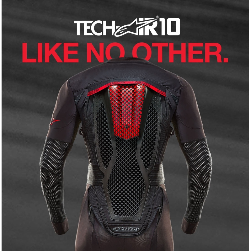 System poduszek powietrznych Alpinestars TECH-AIR®10 czarno-czerwono-szary
