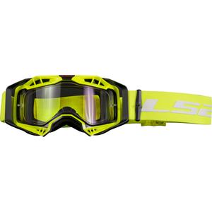 Gogle motocrossowe LS2 Aura Enduro czarno-żółte przezroczyste plexi