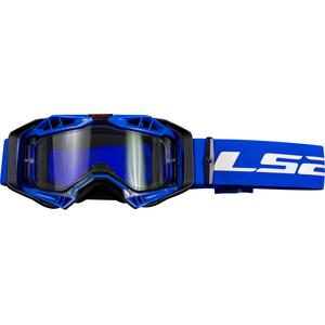 Gogle motocrossowe LS2 Aura Enduro czarno-niebieskie przezroczyste plexi