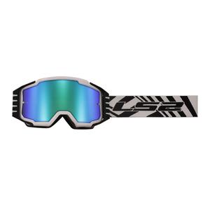 Gogle motocrossowe LS2 Charger PRO białe z irydową pleksi