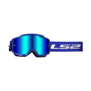 Gogle motocrossowe LS2 Charger niebieskie z plexi irydową