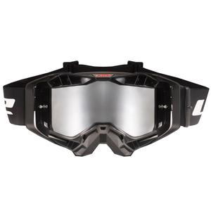 Gogle motocrossowe LS2 Aura PRO z pleksiglasu irydowego w kolorze czarnym