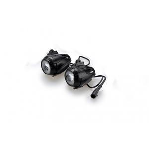 Auxiliary lights PUIG BEAM 3.0 21786N black set with accessories, homologated