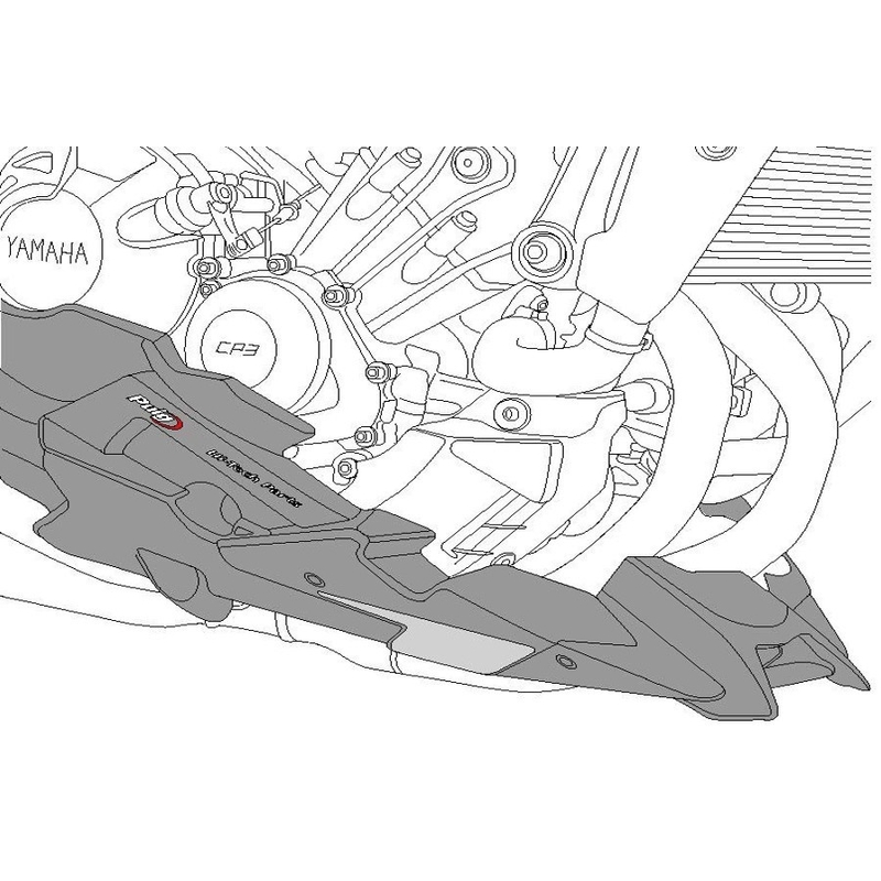Engine spoiler PUIG black