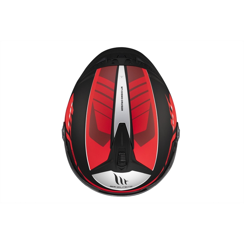 Kask otwarty MT Cosmo SV Cruiser matowy czerwono-czarno-szary