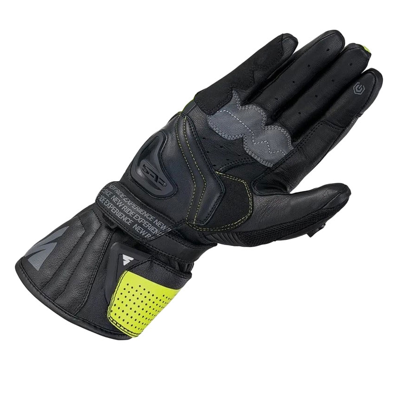 Rękawice motocyklowe Shima STR-2 Vent fluo żółte