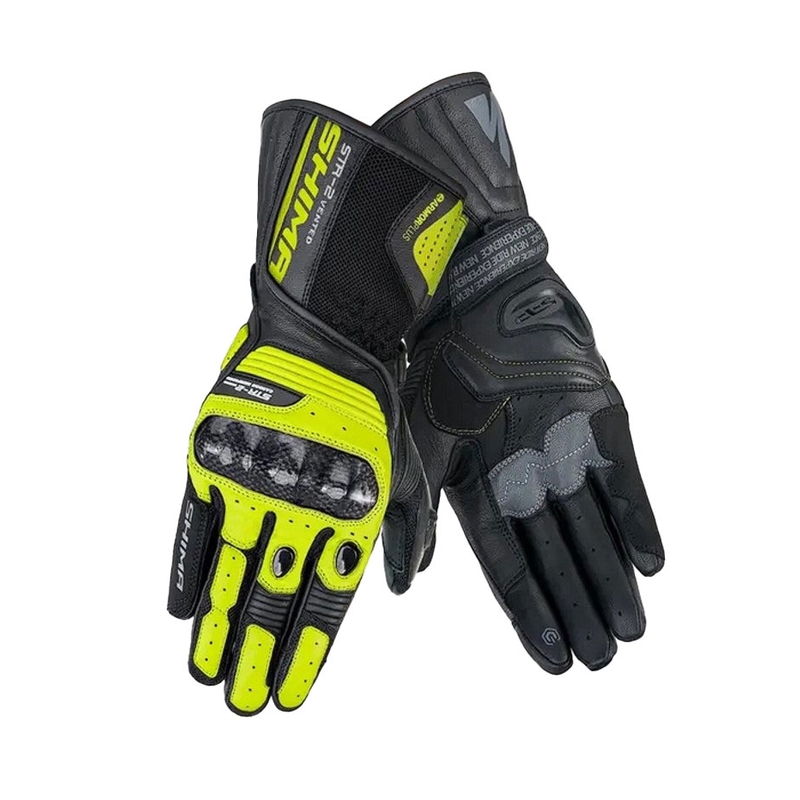 Rękawice motocyklowe Shima STR-2 Vent fluo żółte
