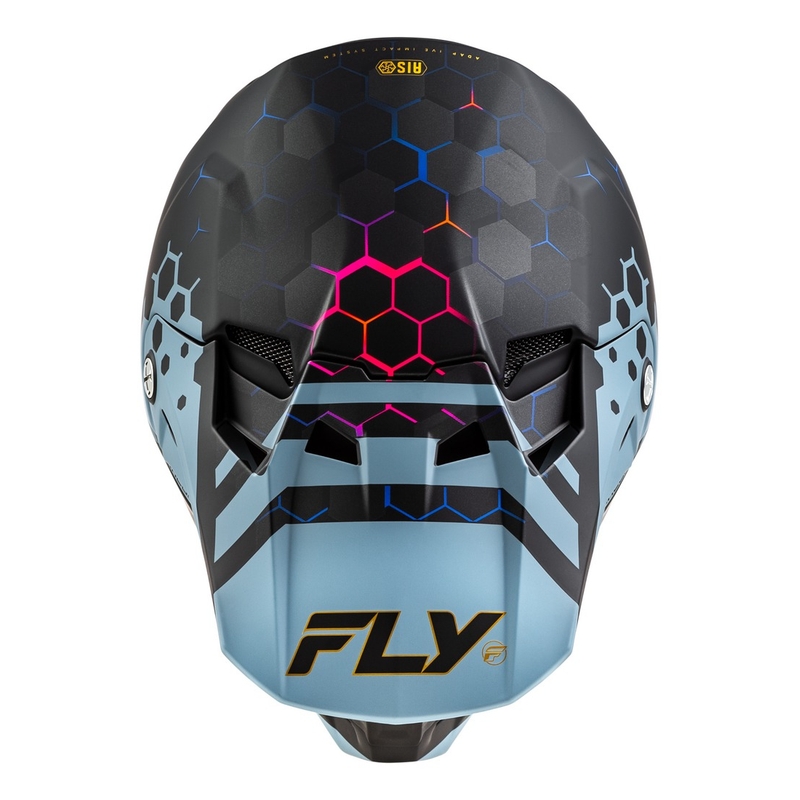 Kask motocrossowy FLY Racing Formula CC Tektonic czarno-szary