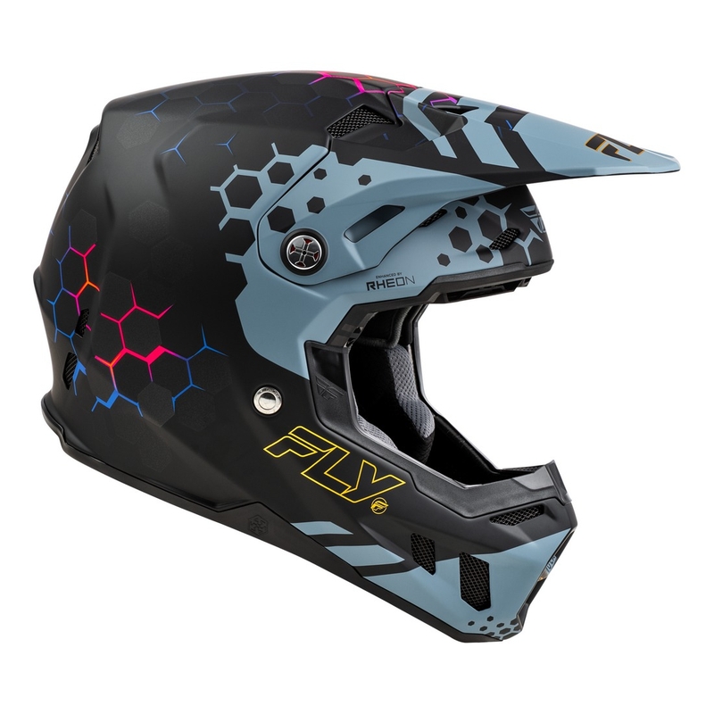 Kask motocrossowy FLY Racing Formula CC Tektonic czarno-szary