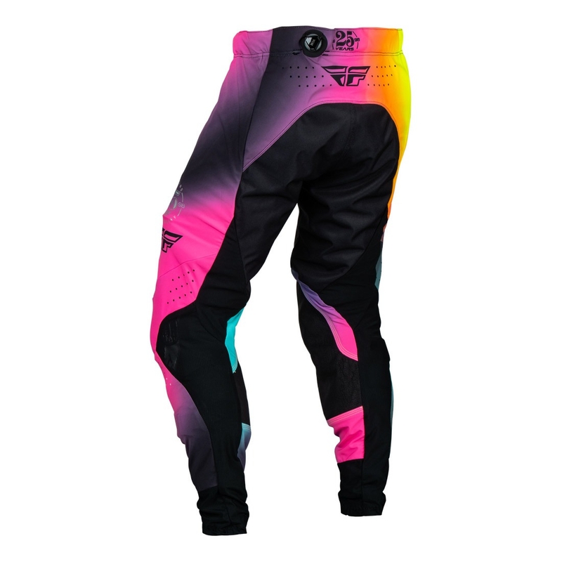 Spodnie motocrossowe FLY Racing Lite Le Legacy różowo-niebiesko-czarne