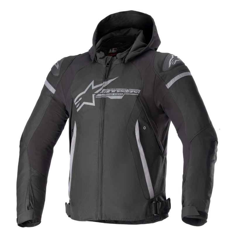 Wodoodporna kurtka motocyklowa Alpinestars Zaca czarno-ciemnoszara